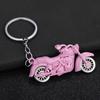 Keychain Pendant Motorcycle Design Zinc Alloy Key Chain with Metal Chain Buckle Lightweight Key Holder Backpack Car Accessory