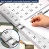 2026 Wall Calendar - 3 Month Calendar Vertical Display, 3-Month Wall Calendar 2026, Jan. 2026 - Dec. 2026, 11" X 26", Large Monthly Calendar, Lay-