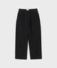 Shutter Wide Tapered Denim Pants (Black)