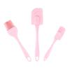 Food Grade Silicone 3-Piece Baking Tool Set: Oil Brush & Cake Spatulas