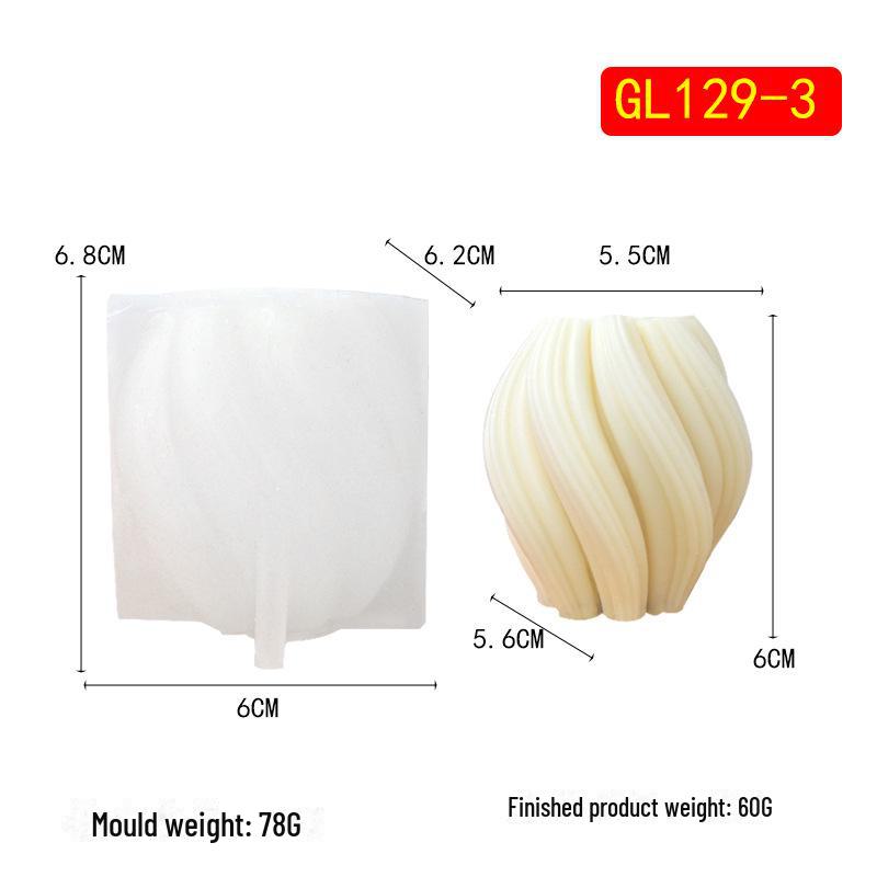 

Силиконовая форма для ароматерапевтической свечи Chou Kai Rotating Wave - гипсовая форма для домашнего декора своими руками