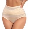 Women's High Waisted Underwear Slimming Shapewear Full Coverage Compression Briefs Postpartum Tummy Control Panties Waist Trainer Body Shaper