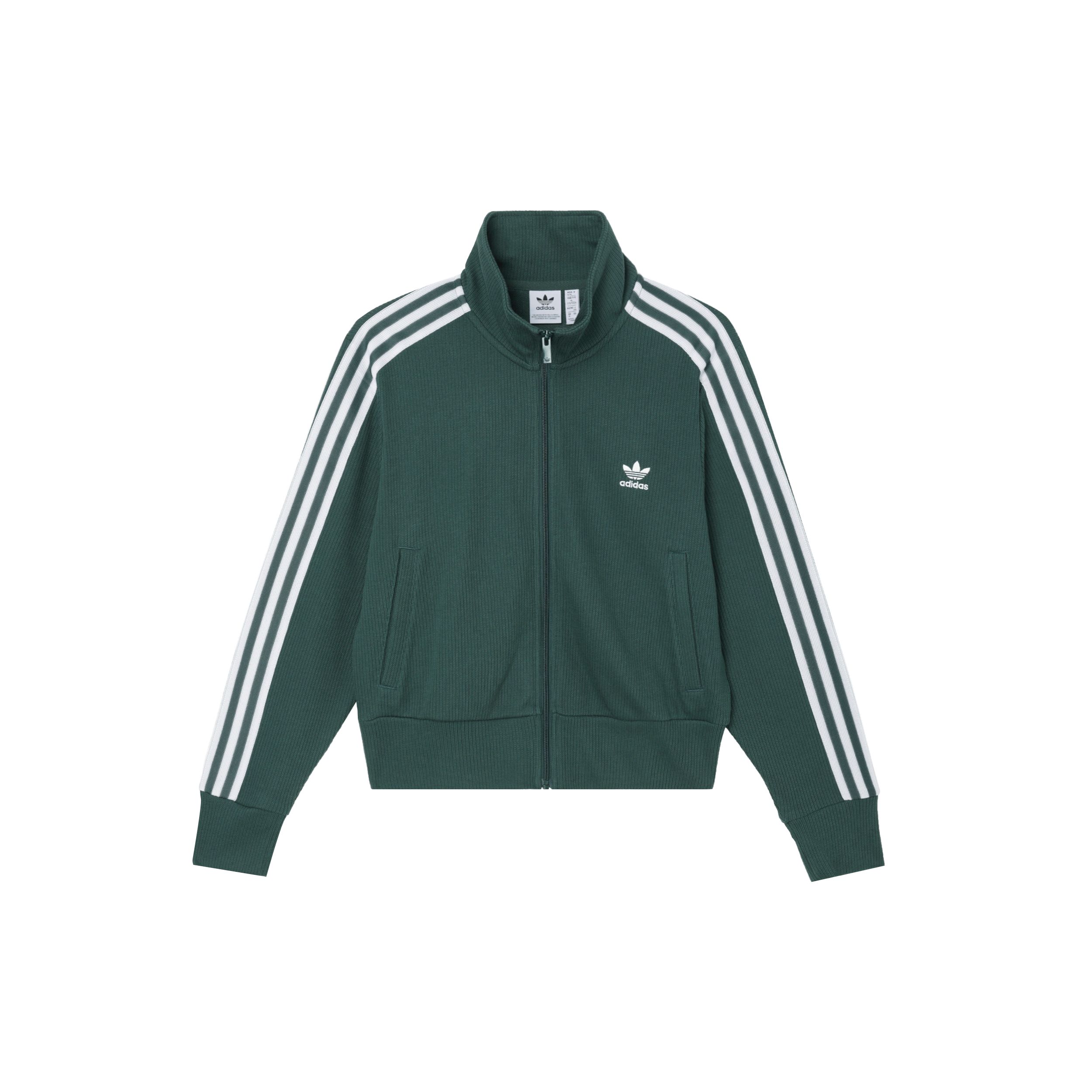 Adidas Originals Adicolor Knit Top Daily Soft Casual Long Sleeve Top Women Green IW3162 XXS