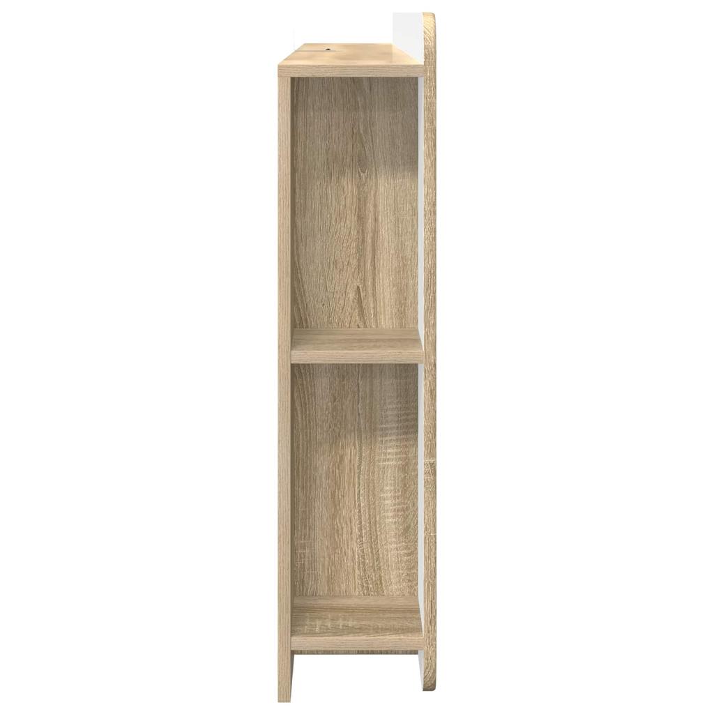 Headboard Cabinet with Storage Sonoma Oak Wood Material