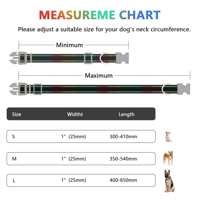 

Самый яркий световой ошейник для собак, светодиодный ошейник для собак с видимостью 1000 футов, водонепроницаемое ожерелье для собак