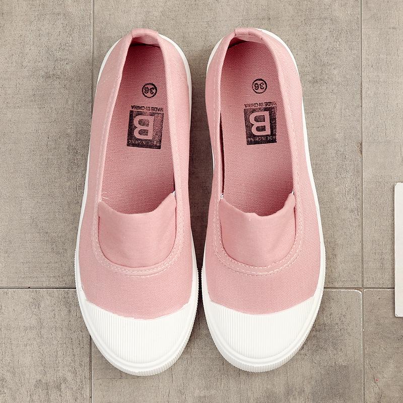 2025 Women's Casual Slip-On Canvas Shoes - Versatile White Flats
