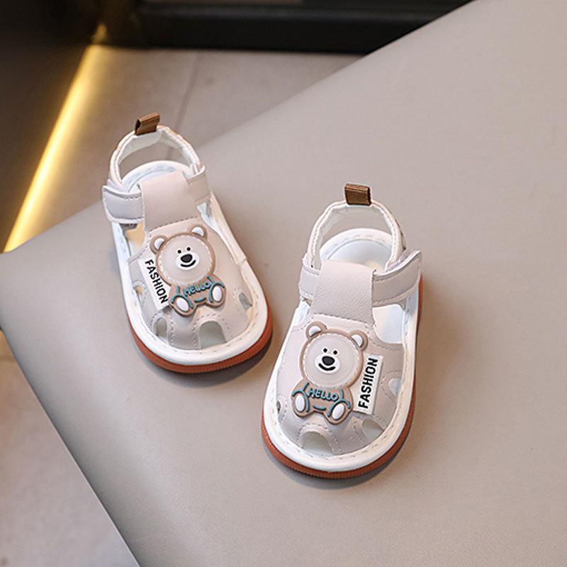 Baby Summer Soft Sole Shoes With Magic Tape For Newborns And Toddler Boys Girls