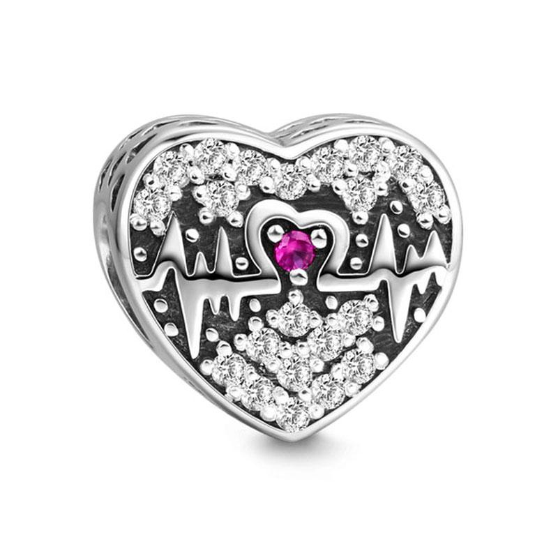 New Copper Air Balloon Charm Happy Birthday Pendant Bead Cake Pendant Fit Original European Bracelet Diy Women