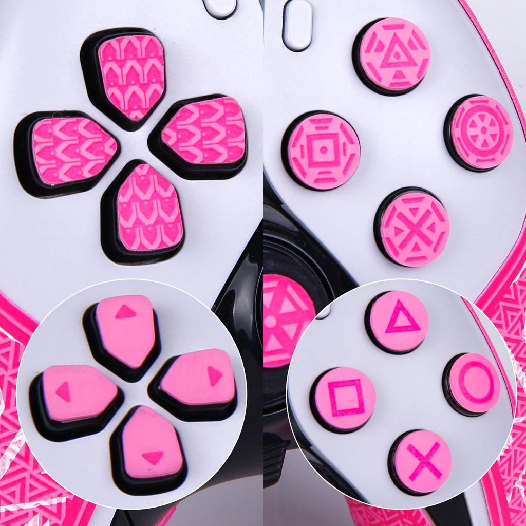 TALONGAMES PS5 DualSense Edge Controller Grip Elite s vylepšeným úchopem a tlačítky Barevná inovativní sada č. 1 Páska, Verze, Designy, Protiskluzová páska,