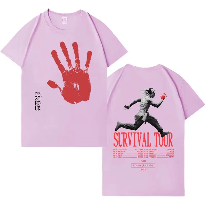 Singer Riles 2026 Tour Fashion Short Sleeve ST Shirts Unisexs Harajuku Pure Cotton Cozy Tshirt Casual Loose Tee Shirts