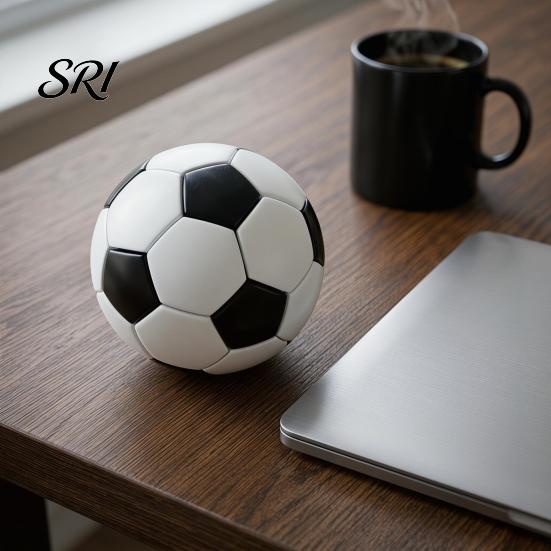Office Stress Relief Tool Football Fidget Clicker Toy, Mini Soccer Clicking Toy for Anxiety Relief, Home Worker Focus Aid Desk Party Favors