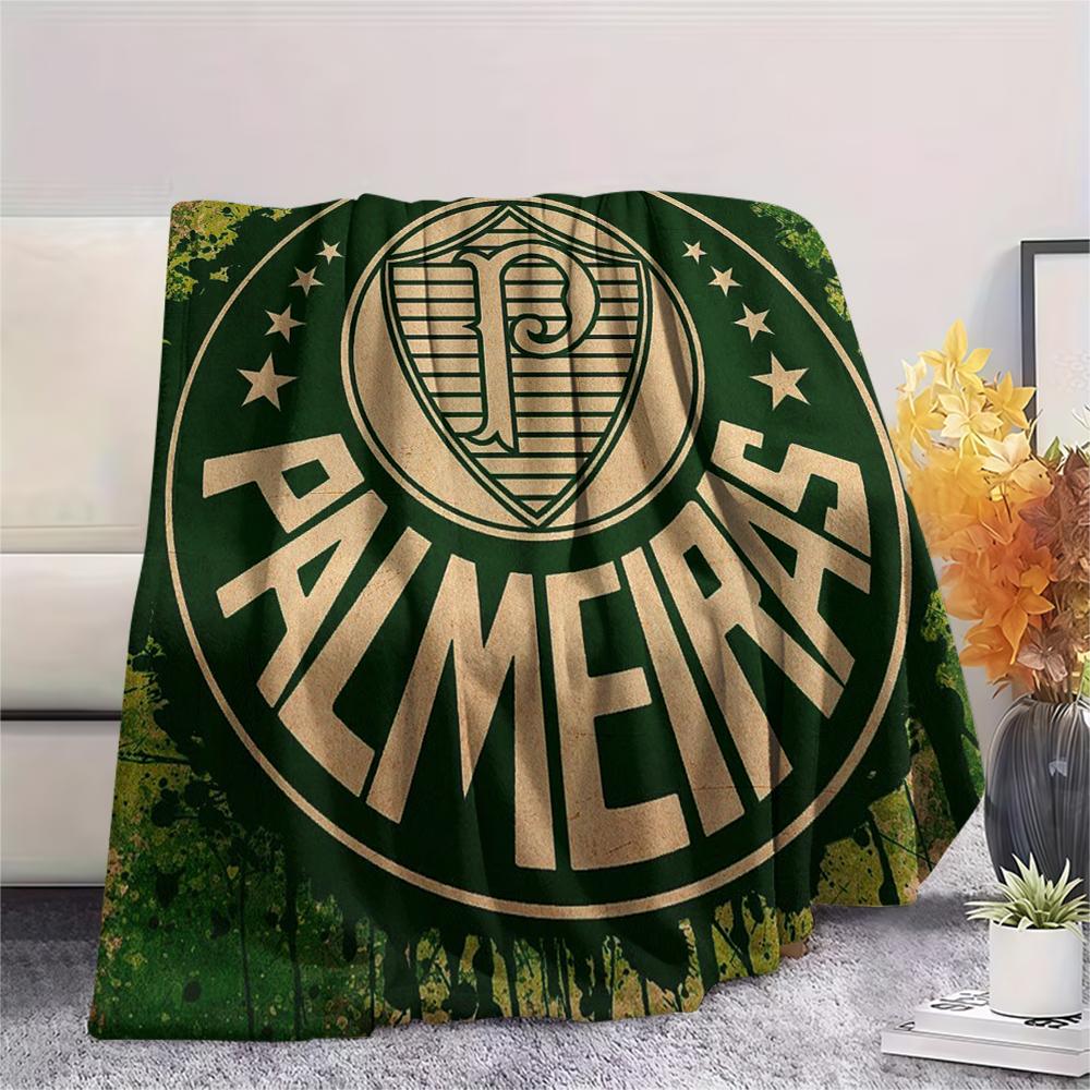 Palmeiras FC Pattern Flannel Blanket, High Quality Comfortable for All Seasons, Home Decor, Warmth and Comfort, Perfect for Gifts.