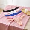 Underpants Men Lace Hollow Thongs Thin Mesh Male Briefs Men's Sheer Lace Panties  Summer