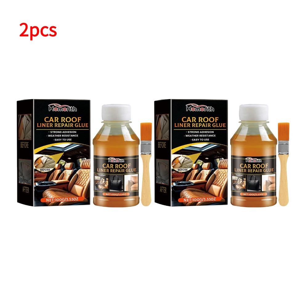 100ml Instant Adhesive Bonding Glue Car Interior Roof Liner Repair Glue Car Inside Roof Cloth Repair Leather Polyester Liquid
