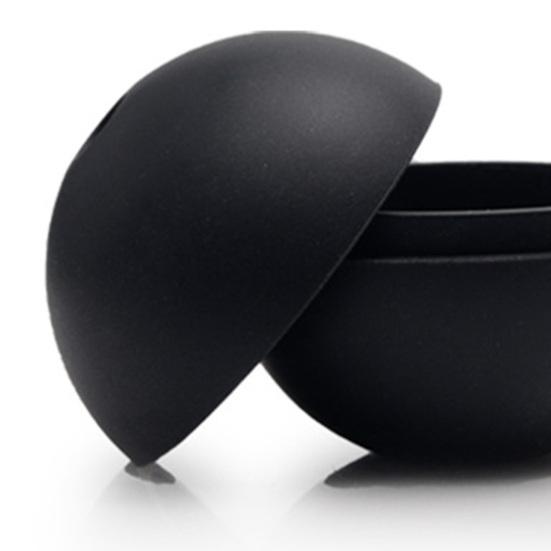 Silicone Sphere Ice Mold with Lid Food-Grade Ice Ball Tray for Whiskey Cocktails Easy-Release Leak-Proof Ice Cube Maker for Freezer