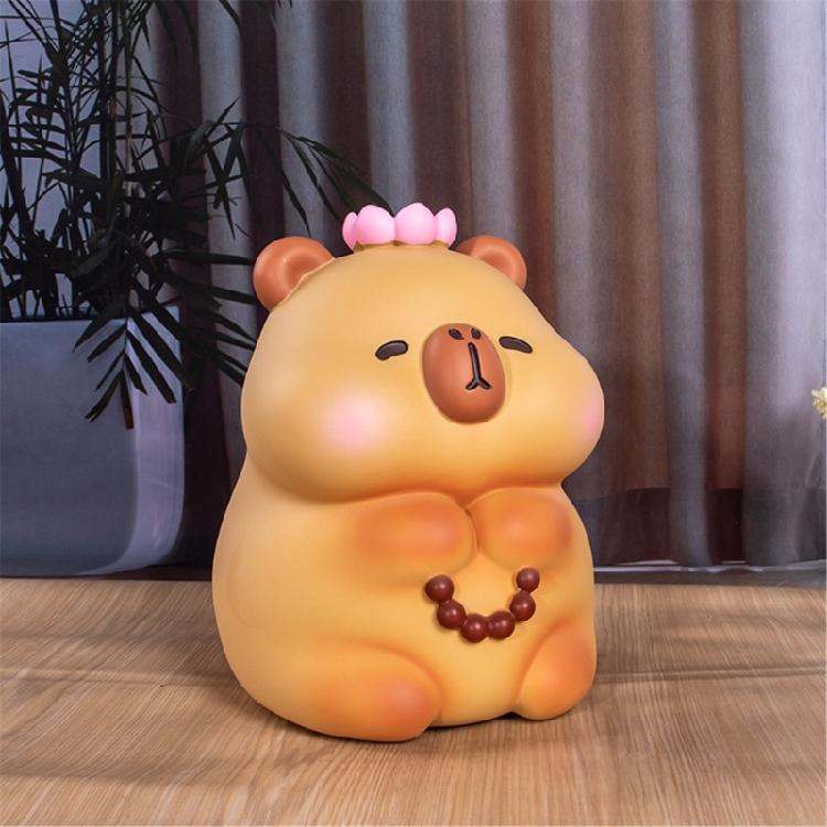 Medium Sized Piggy Banks for Children Resins Kapibara Animal Shape Money Coin Banks for Saving and Desktop Decoration