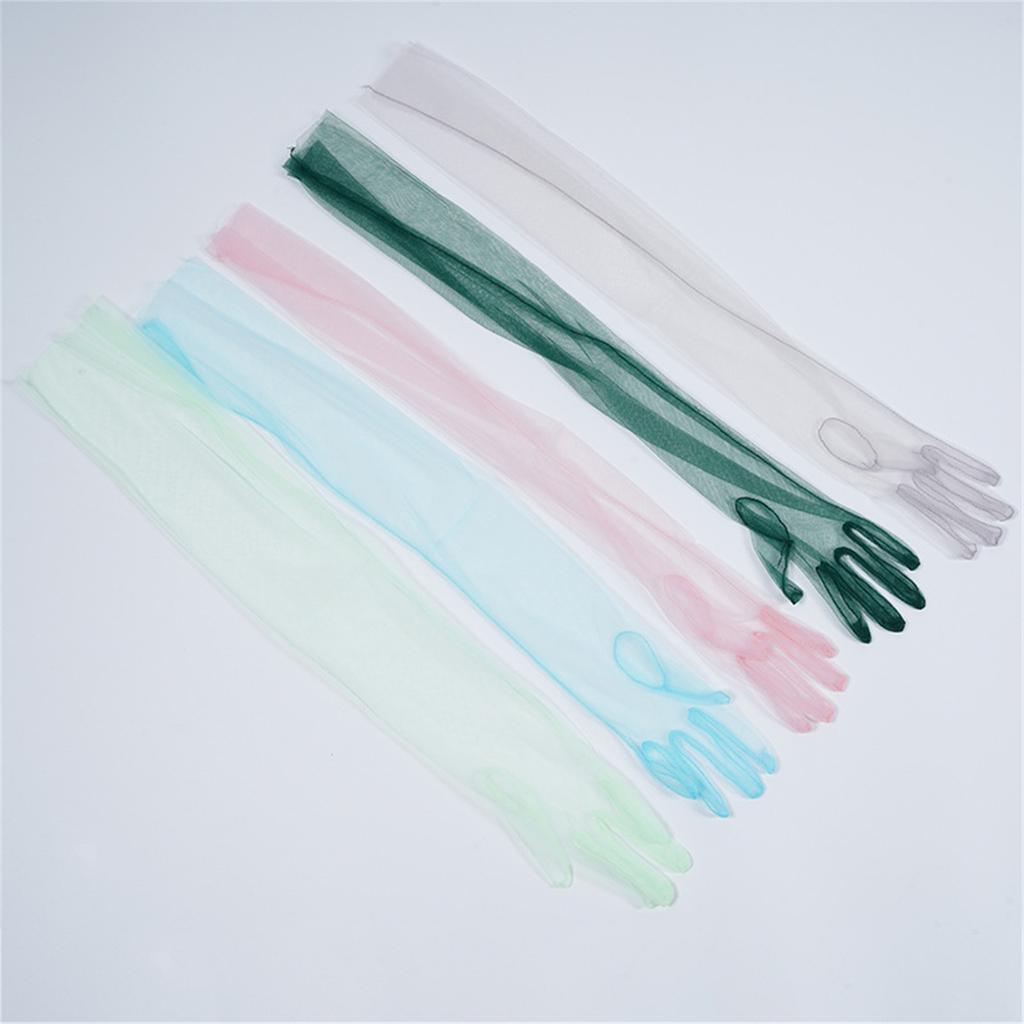 2lots Stylish Meshes Wedding Gloves Breathable Gloves Wedding Ceremony Mittens for Bride and Occasion