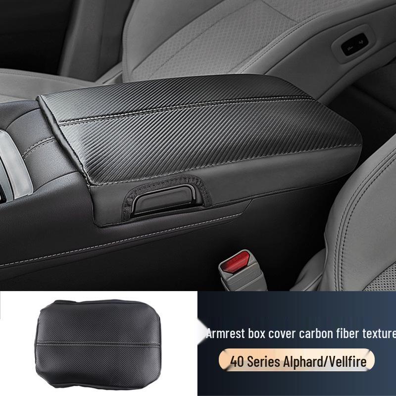 

Toyota Alphard/Vellfire 40 Series Leather Armrest Box Cover - Interior Accessory