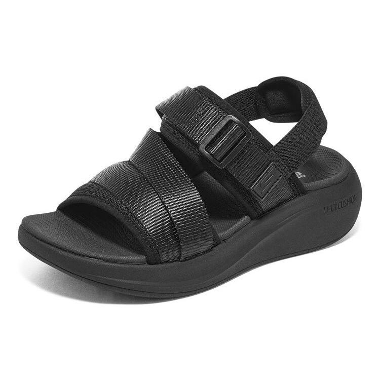 Skechers Max Cushioning Essential Sandal Non-Slip Durable Sports Sandal Women Sandals Black 141603-BBK
