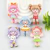 Cartoon DIY Resin Accessories: Skirt Girl Handmade Cream Glue for Hair Clips, Phone Cases, Keychains, and Crocs Buckles.