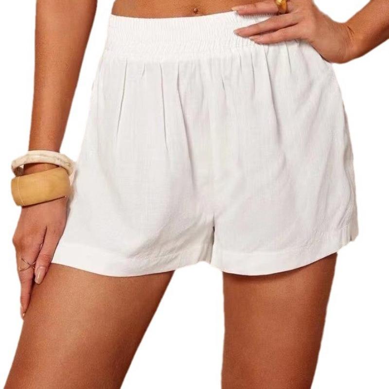Women's Spring and Summer Leisure Wide Leg Cotton Linen Loose Pants