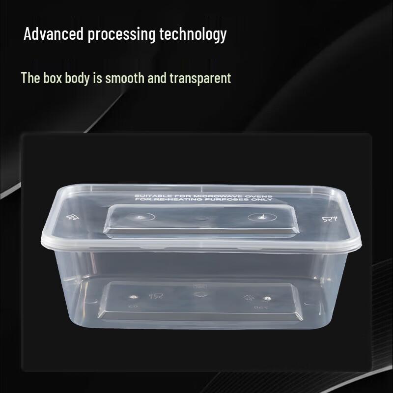 Ningzhao 750ml Rectangular Disposable Food Containers with Lids