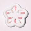 Wearable Floral Nail Tips and Detachable Nail Art Stickers - False Nails 