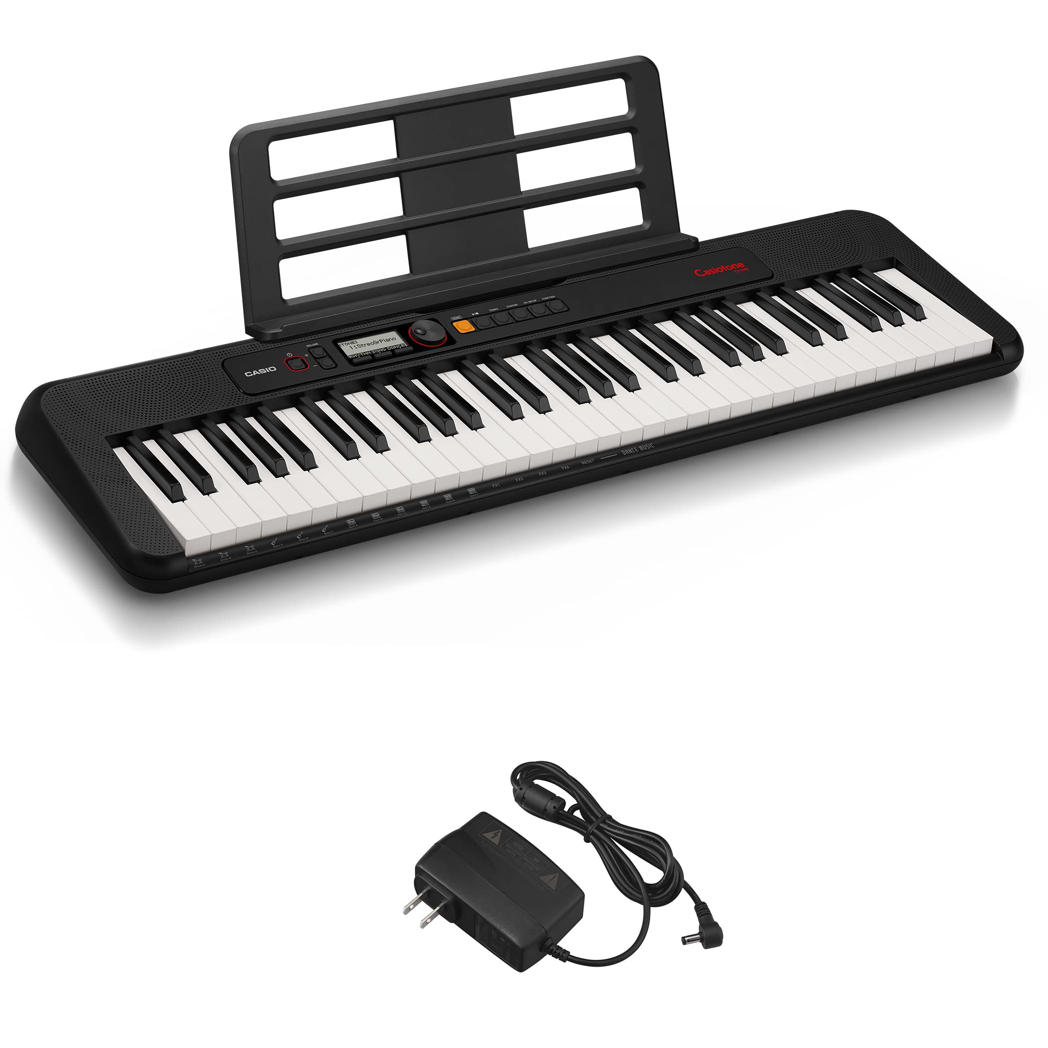 

CASIO Электронная клавиатура Casiotone Casiotone 61 клавиша Легкая, компактная, удобная для переноски, 2-канальный источник питания [Эксклюзивно для Amazon] CT-S195 (черный) & чёрный