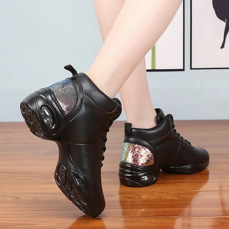 Scarpe da Ballo Donna Ragazze Moderne Suola Morbida Jazz Sneakers Traspiranti Leggere Scarpe da Ballo Fitness Sport