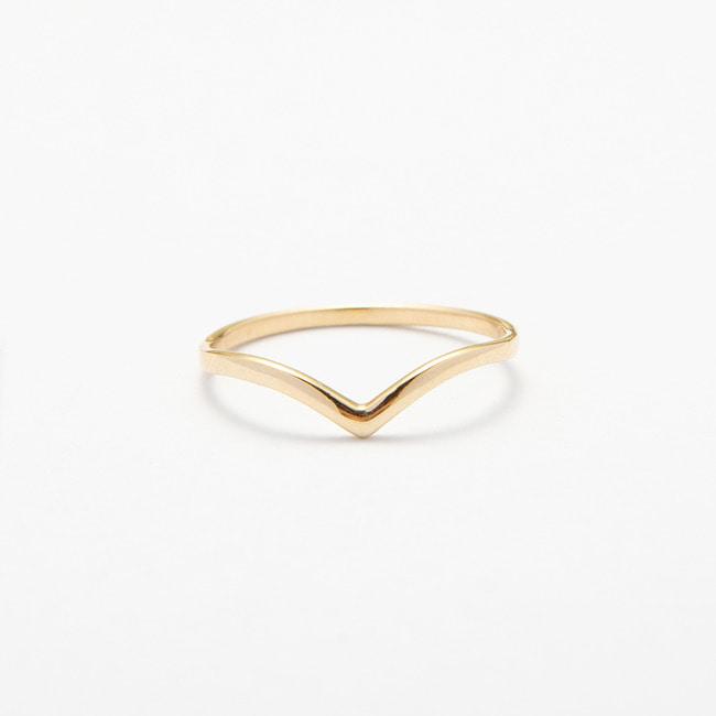 Lunne 14K V-Volume Ring (14K Gold) #W16 (A Type)