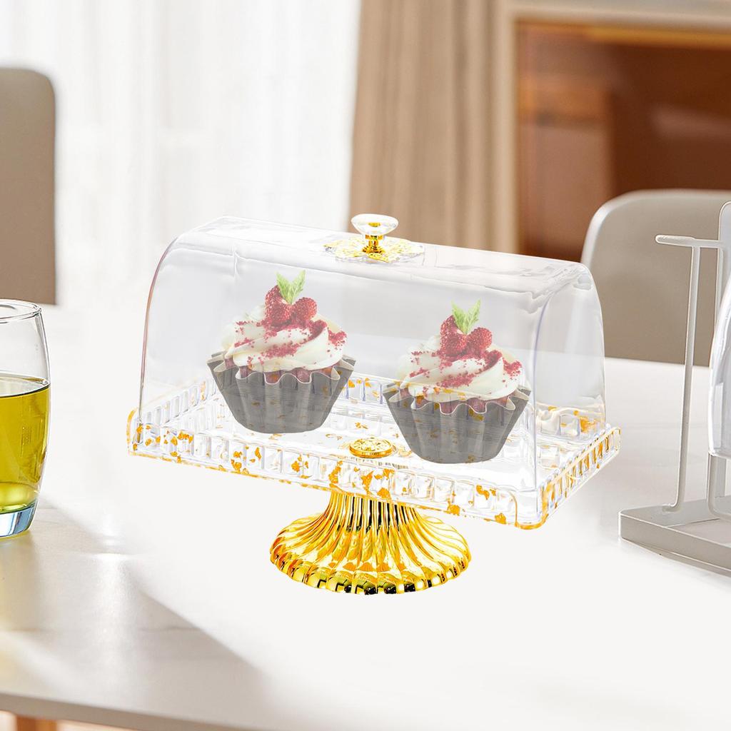 Cake Stand with Lid Pastry Display Serving Platter Display Tray Pedestal Cake Plate Dessert Plate for Candy Cookies Dessert