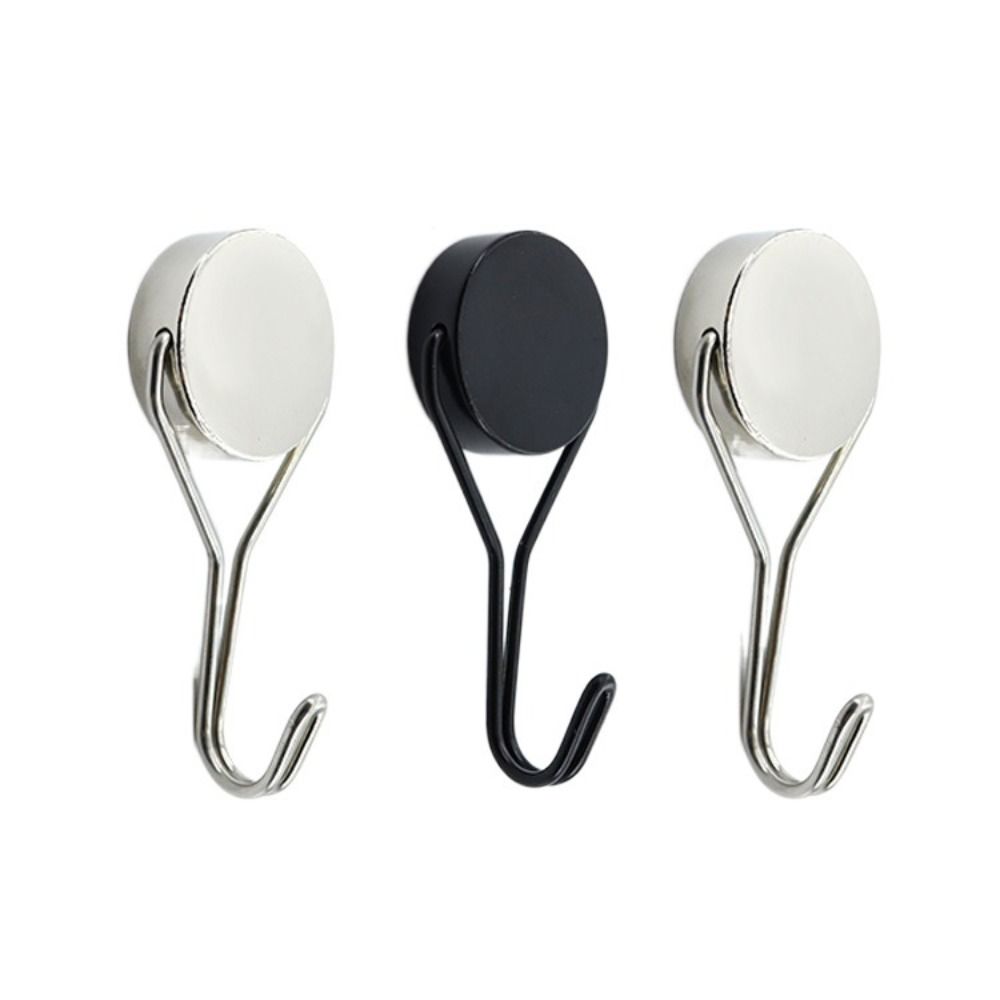 4 PCS Heavy-Duty Multipurpose Hanging Hook Wall-mounted Magnet Hook Hanger Magnetic Hooks  Bathroom