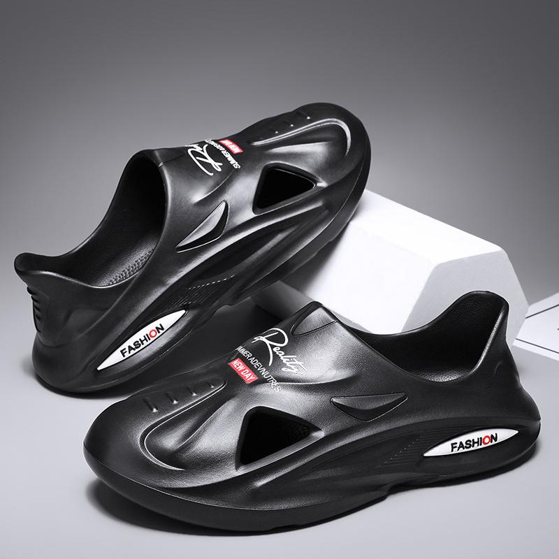 

Обувь Hole, мужская обувь для ног, сандалии премиум-класса, домашняя одежда, eva, наступающая на дерьмо, пляжная обувь Пляжи 36 чёрный