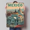 Mexico City Travel Tin Plaque Poster Customized Wall Art Retro Vintage Metal Signs for Man Cave Office Decor Room Ornaments Home