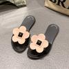2025 summer new hollow one-character slippers women, casual indoor and outdoor women's sandals, lazy half slippers tide