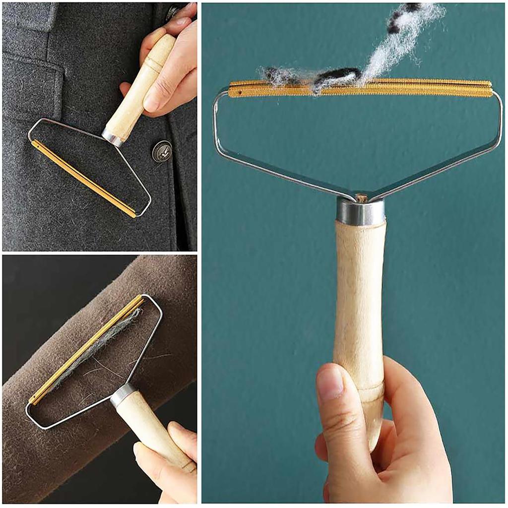 Przenośny środek do usuwania włosów, golarka do ubrań - Dwustronna szczotka podróżna do usuwania włosów wielokrotnego użytku do usuwania włosów z odzieży i mebli