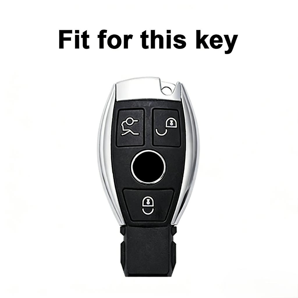 Leather TPU Shell Fob Car Key Case Cover For Mercedes Benz A B C E Class GLS GLA GLK GLC CLS CLA AMG W204 W205 W212 W463 W176