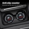 2pcs Silicone Styling Car Cup Mat Coaster Water Slot Non-Slip Pad for Citroen C1 C2 C3 C4 C4L C5 C6 C7 C8 VTS C-ELYSEE Berlingo