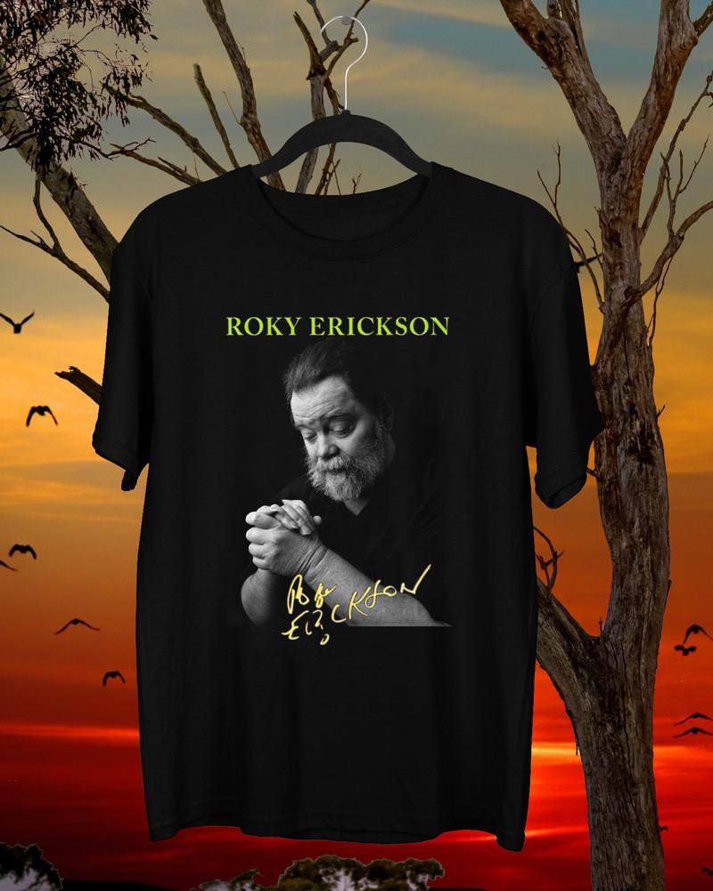 Roky Erickson Signature Black Size S to 234XL Unisex Shirt Unisex T-Shirt M