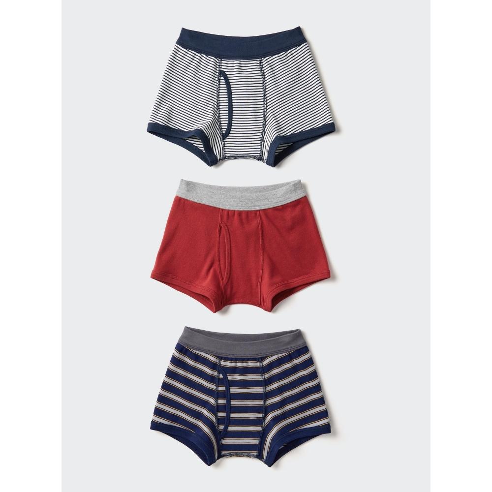 

Uniqlo Boys Boxer Brief 3p Stripe B 16 RED/KIDS 100