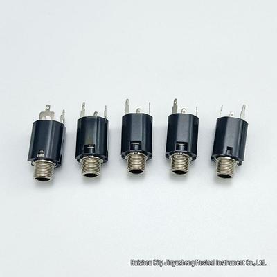 Prise jack 6,35 mm à double canal pour micro de guitare acoustique avec égaliseur et fil soudable