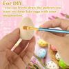 10pcs/lot Unfinished Wooden Eggs, Smooth Solid Wood Faux Eggs for DIY Craft, Easter Decor, Painting, Staining, Baby Shower