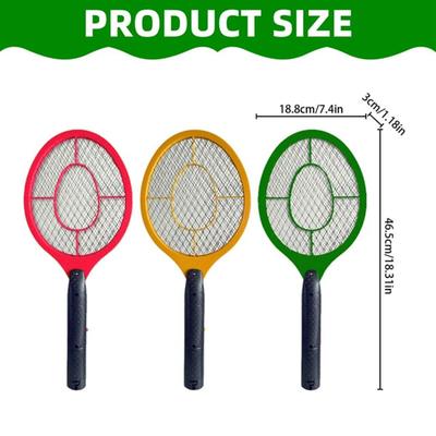 Electric Fly  Swatter Outdoor/Indoor For Battery Operated Tennis 2 AA Batteries Not Included Green