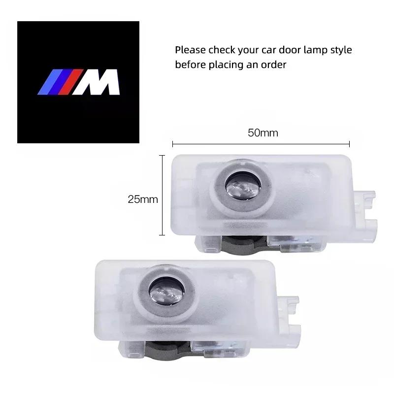 BMW GROUP 2/4Pcs Car LED HD Welcome Door Lights For BMW 1 Series F40 / 3 Series G20 G21 / 8 Series G29 Z4 /  M4 M G02 M8 X7 G07