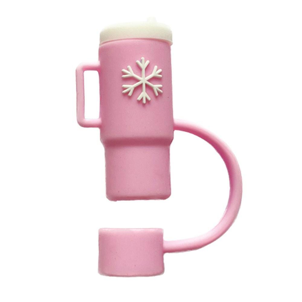 Splash Proof Silicone Straw Tips Cover Airtight Dust-Proof Straw Caps for Stanleys Bar