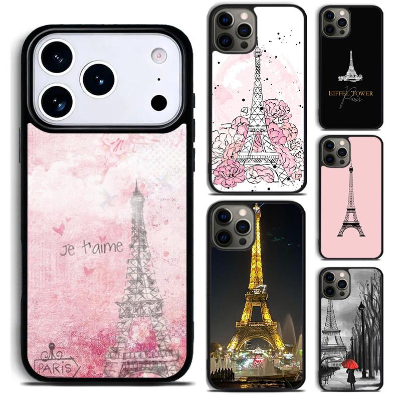 Coque de téléphone Tour Eiffel Paris Pour iPhone 17 16 15 14 13 12 11 Pro Max Plus 17Air Coque Souple en Silicone