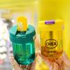Transparent Plastic Water Bottle for Sports Portable Straw Cup 300ml