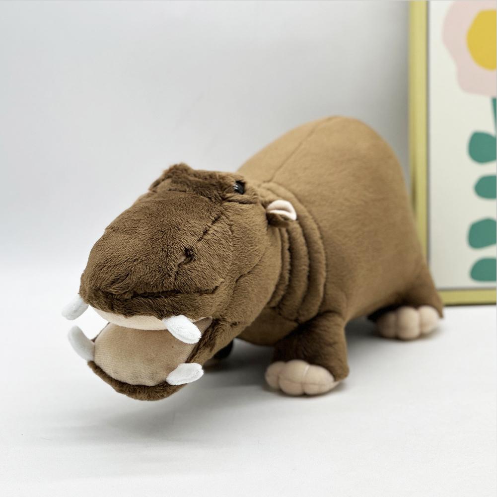 Moo Deng Hippo Plush Soft Baby Hippopotamus Stuffed Animal Pillow Cartoon Hippopotamus Pillow for Kids/Adults