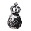 Rasta Lion White Sterling Silver Silver Accessory [Cenote] Earrings, Zirconia, 925, Cenote-e0407