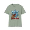 Unisex Softstyle T-Shirt Herren Damen Tees Oberteil Schneeflocke Lebkuchen Frostbiss Lustige Feiertagsgrafik